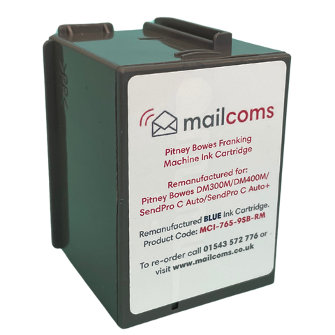 Pitney Bowes DM300M Ink & DM400M Ink - Remanufactured Blue Ink Cartridge