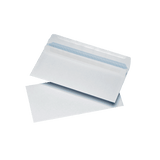 1000 White DL Non Windowed Self Seal Envelopes (110mm x 220mm)
