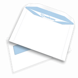 500 White C5+ Gummed High Windowed (45mm x 90mm Window) Envelopes