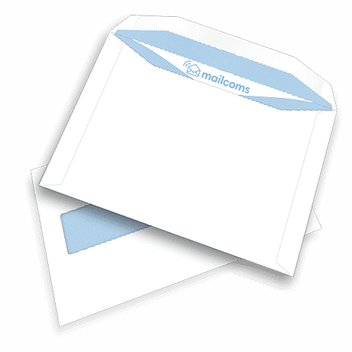 500 White C5+ Gummed Windowed (45mm x 90mm Window) Folding Inserting Machine Envelopes