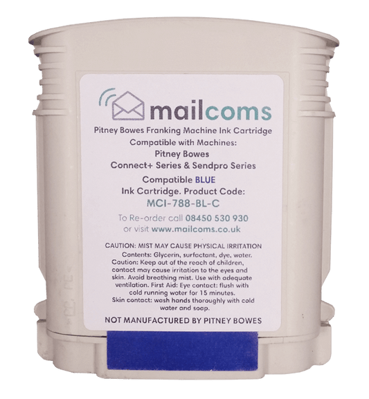 Pitney Bowes Connect+ 1000 Ink, Connect+ 2000 Ink & Connect+ 3000 Ink - Compatible Blue Ink Cartridge