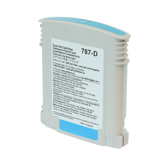 Pitney Bowes SendPro P1000 Ink, SendPro P2000 Ink & SendPro P3000 Ink - Genuine Original Cyan Ink Cartridge