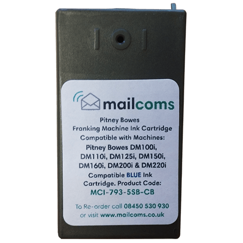 Pitney Bowes SendPro+ Ink - Compatible Blue Ink Cartridge