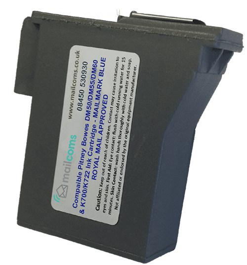Pitney Bowes DM60 Ink & K722 Ink - Compatible Blue Ink Cartridge